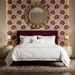 ŁÓŻKO TAPICEROWANE NA NÓŻKACH Z POJEMNIKIEM NA POŚCIEL SENtique 160x200